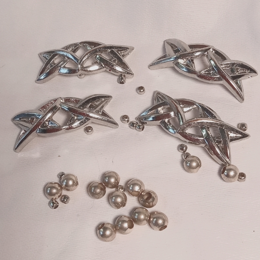 Loose Silvertone Bead bundle